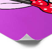 Cute Kaukasian Fairy Girl Happy Birthday Poster (Hoek)