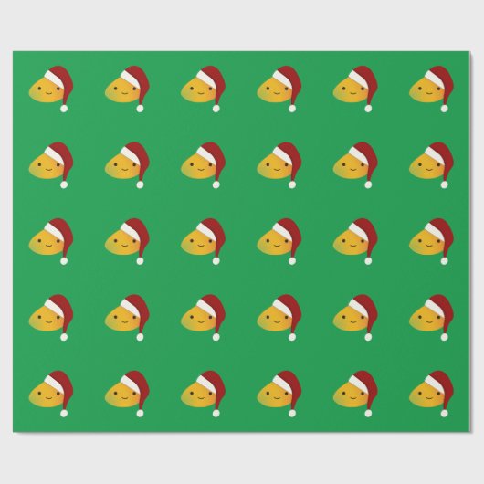 Cute Kawai Christmasi Mango Cadeaupapier (Vlak)