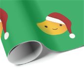 Cute Kawai Christmasi Mango Cadeaupapier (Rol Hoek)