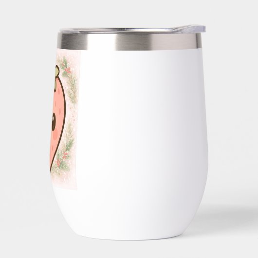 Cute Kawaii Aardbei Wijn Tumbler (Links)