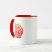 Cute Kawaii Aardbeien Mok (Voorkant links)
