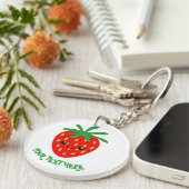 Cute Kawaii aardbeienfruit sleutelhanger (Voorkant Rechts)