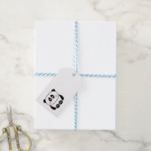 Cute kawaii-achtige dieren panda gift label cadeaulabel (Met Touw)