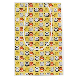 Cute kawaii-achtige dierencadeautas medium cadeauzakje