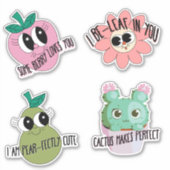 Cute Kawaii Affirmation Sticker Pack (Voorkant)