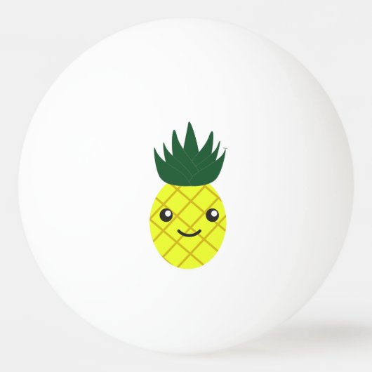 Cute Kawaii Ananas Pingpongbal (Voorkant)