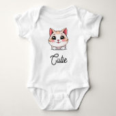 Cute Kawaii Animal Baby Bodysuit (Voorkant)