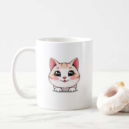 Cute Kawaii Animal Mug Koffiemok (Met donut)