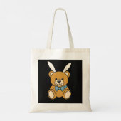 Cute Kawaii Animal Tote Bag – Cartoon Pets & Food  (Achterkant)