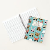 Cute Kawaii Animals Sunbril Blue Specialized Notitieboek (Binnen)
