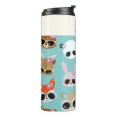 Cute Kawaii Animals Sunbril Blue Specialized Thermosbeker (Gedraaid links)