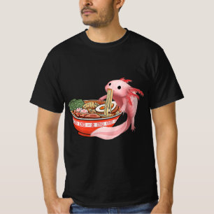 Cute Kawaii Anime Axolotl Japanse ramen Noodles A T-shirt