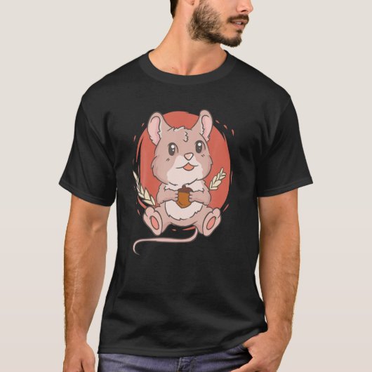 Cute Kawaii Anime - Field Mouse - Mice Aesthetic J T-shirt (Voorkant)