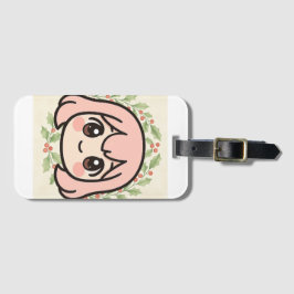 Cute Kawaii Anime Girl Luggage Tag  Bagagelabel