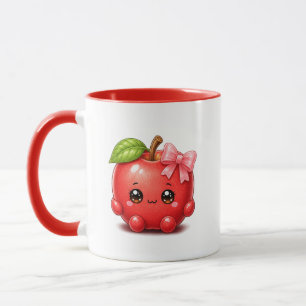 Cute Kawaii Apple Mok
