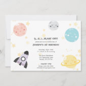 Cute Kawaii Astronomy Kind Birthday Kaart (Voorkant)