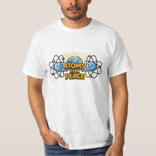 Cute Kawaii Atoms For Peace- Wetenschap Teach T-Sh T-shirt