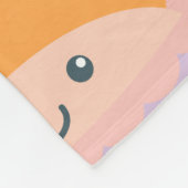 Cute Kawaii Autumn Pumpkin Pie Pattern in Pastel Fleece Deken (Hoek)