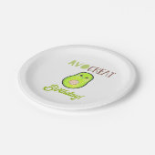 Cute Kawaii Avocado Avo Great Birthday Sweet Papieren Bordje (Gekanteld)