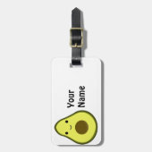 Cute Kawaii Avocado Bagagelabel (Voorkant verticaal)
