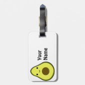 Cute Kawaii Avocado Bagagelabel (Achterkant verticaal)