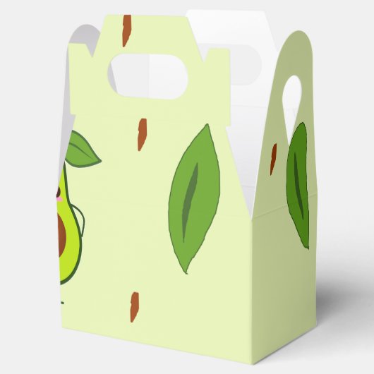 Cute kawaii avocado bedankdoosjes (Geopend)