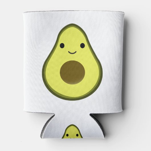 Cute Kawaii Avocado Blikjeskoeler (Voorkant)