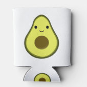 Cute Kawaii Avocado Blikjeskoeler (Achterkant)