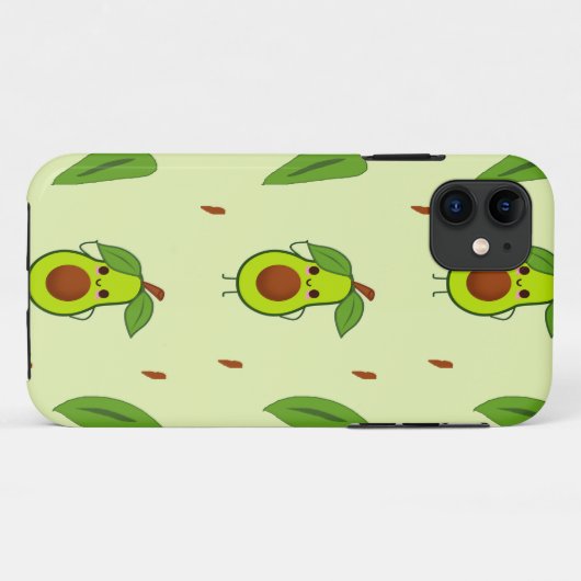 Cute kawaii avocado Case-Mate iPhone case (Achterkant (horizontaal))