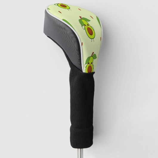 Cute kawaii avocado golfheadcover (Schuin)