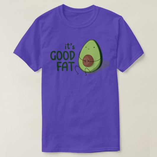 Cute Kawaii Avocado Good Fat T-shirt (Design voorkant)