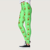 Cute kawaii avocado guacamole groen leggings (Links)