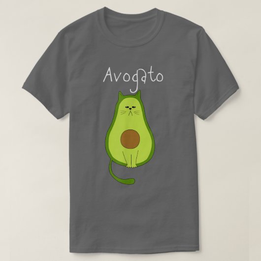 Cute Kawaii Avocado Kat Avogato T-shirt (Design voorkant)