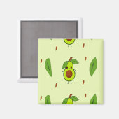 Cute kawaii avocado magneet (Voorkant / Achterkant)