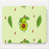 Cute kawaii avocado muismat (Voorkant)
