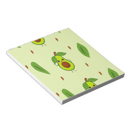 Cute kawaii avocado notitieblok