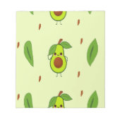 Cute kawaii avocado notitieblok (Voorkant)