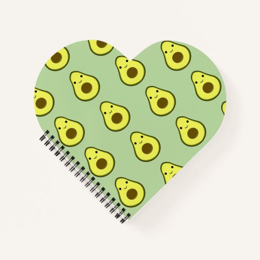 Cute Kawaii Avocado Notitieboek (Voorkant)