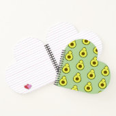 Cute Kawaii Avocado Notitieboek (Binnen)