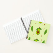 Cute kawaii avocado notitieboek (Binnen)