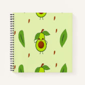 Cute kawaii avocado notitieboek (Voorkant)