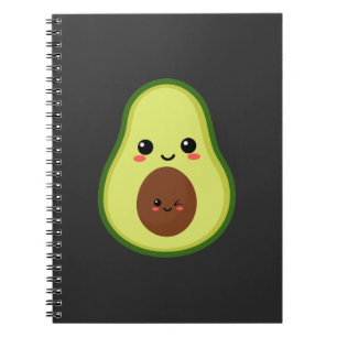 Cute kawaii avocado notitieboek
