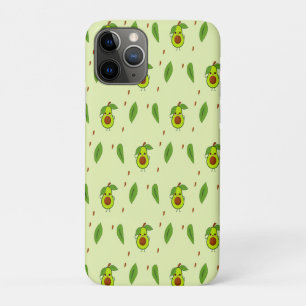 Cute kawaii avocado on green Case-Mate iPhone case
