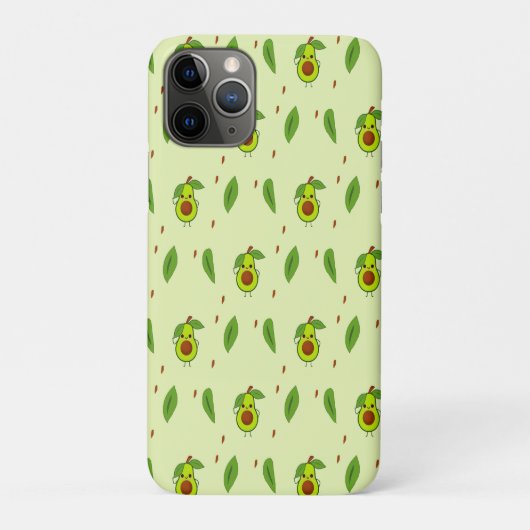 Cute kawaii avocado on green Case-Mate iPhone case (Achterkant)