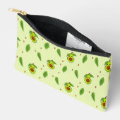 Cute kawaii avocado on green etui (Open)