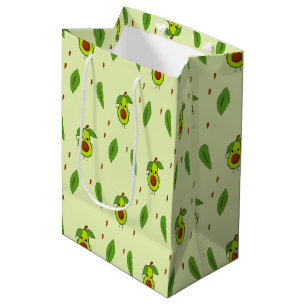 Cute kawaii avocado on green medium cadeauzakje