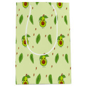 Cute kawaii avocado on green medium cadeauzakje (Voorkant)