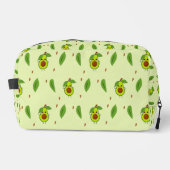 Cute kawaii avocado on green toilettasje (Voorkant)