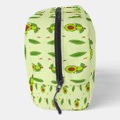 Cute kawaii avocado on green toilettasje (Rechts)