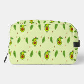 Cute kawaii avocado on green toilettasje (Achterkant)